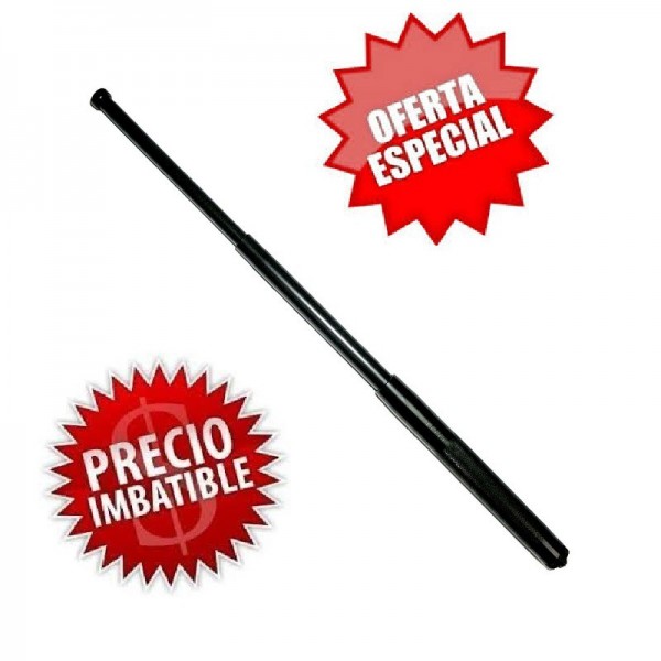 DEFENSAS EXTENSIBLES PACK EN ACERO DE 50 CM CON FUNDA SIMILAR AL CUERO